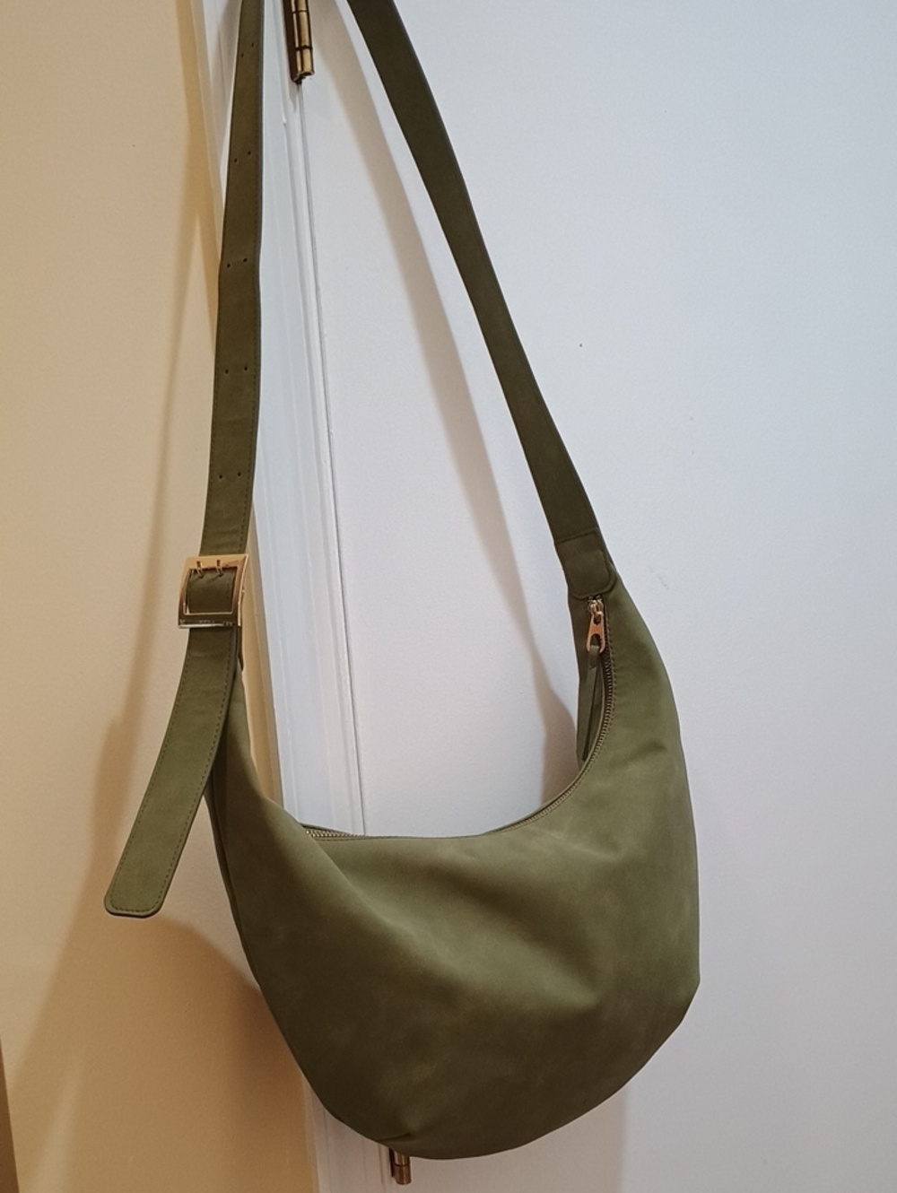 Olive Green Women's Hobo Shoulder Bag